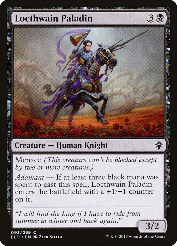 Locthwain Paladin [Throne of Eldraine] (ELD 93)