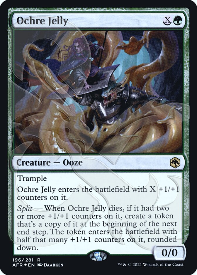 Ochre Jelly (Ampersand Promo) [Dungeons & Dragons: Adventures in the Forgotten Realms Promos] (PAFR 196A)