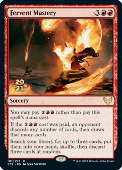 Fervent Mastery [Strixhaven: School of Mages Prerelease Promos] (PSTX 101)