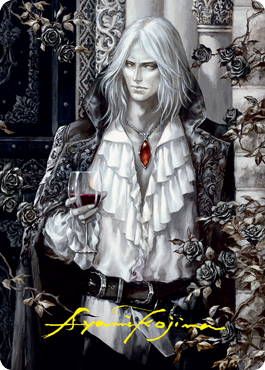 Sorin the Mirthless 2 Art Card (Gold-Stamped Signature) [Innistrad: Crimson Vow Art Series] (AVOW 2)