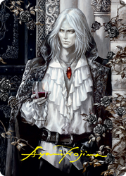 Sorin the Mirthless 2 Art Card (Gold-Stamped Signature) [Innistrad: Crimson Vow Art Series] (AVOW 2)