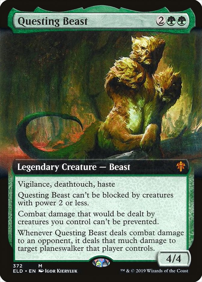 Questing Beast (Extended Art) [Throne of Eldraine] (ELD 372)