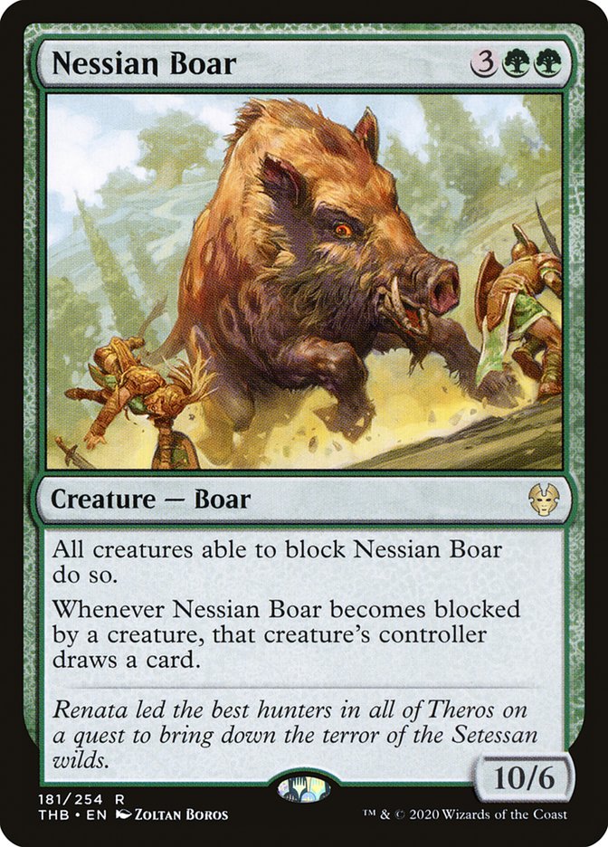 Nessian Boar [Theros Beyond Death] (THB 181)