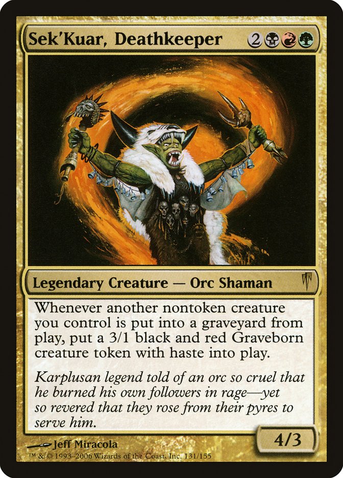 Sek'Kuar, Deathkeeper [Coldsnap] (CSP 131)