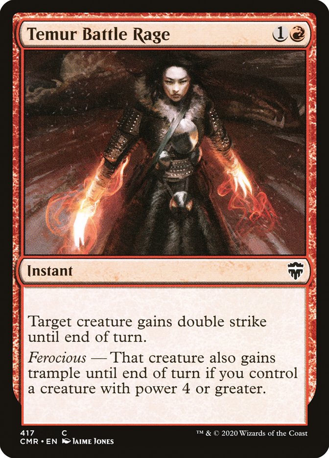 Temur Battle Rage [Commander Legends] (CMR 417)