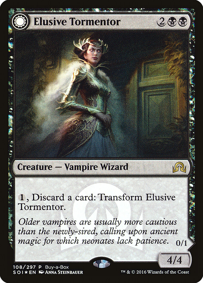 Elusive Tormentor // Insidious Mist (Buy-A-Box) [Shadows over Innistrad Promos] (PSOI 108)