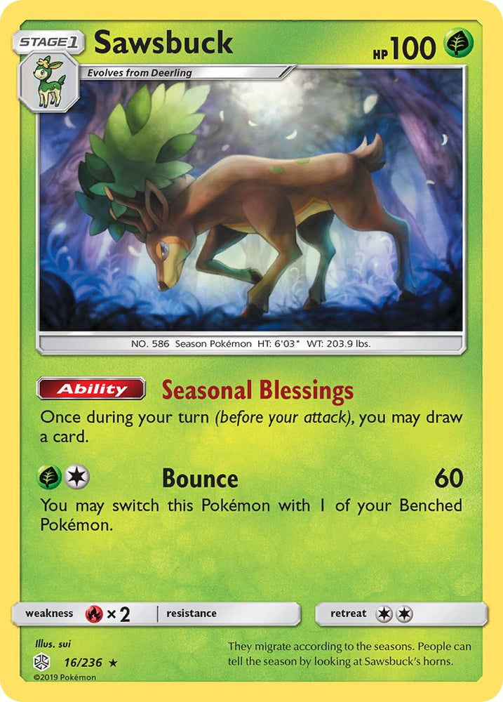 Sawsbuck (Prerelease Kit Exclusive) (16/236) [Theme Deck Exclusives]