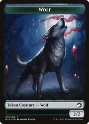 Wolf (014) // Treasure (015) Double-sided Token [Challenger Decks 2022 Tokens]
