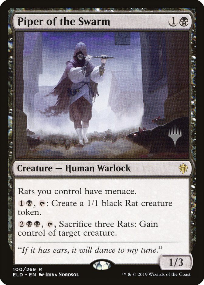 Piper of the Swarm (Promo Pack) [Throne of Eldraine Promos] (PELD 100P)