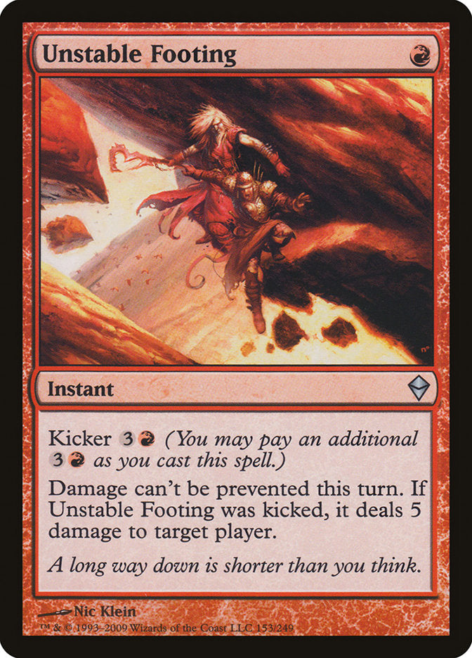 Unstable Footing [Zendikar] (ZEN 153)