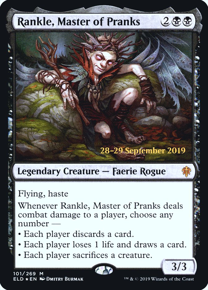 Rankle, Master of Pranks  [Throne of Eldraine Prerelease Promos] (PELD 101S)