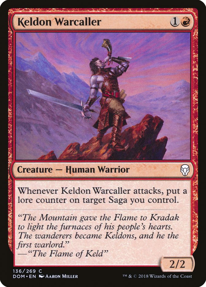 Keldon Warcaller [Dominaria] (DOM 136)