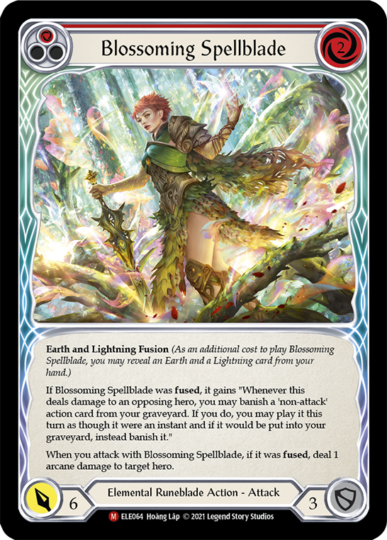 Blossoming Spellblade [ELE064] 1st Edition Rainbow Foil