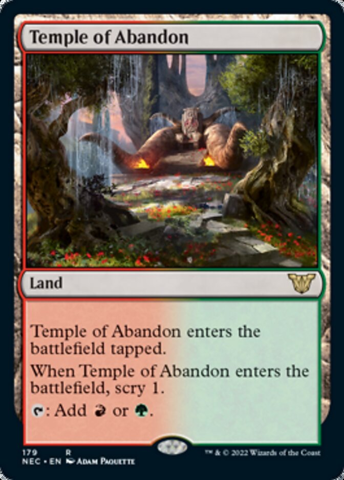 Temple of Abandon [Kamigawa: Neon Dynasty Commander] (NEC 179)