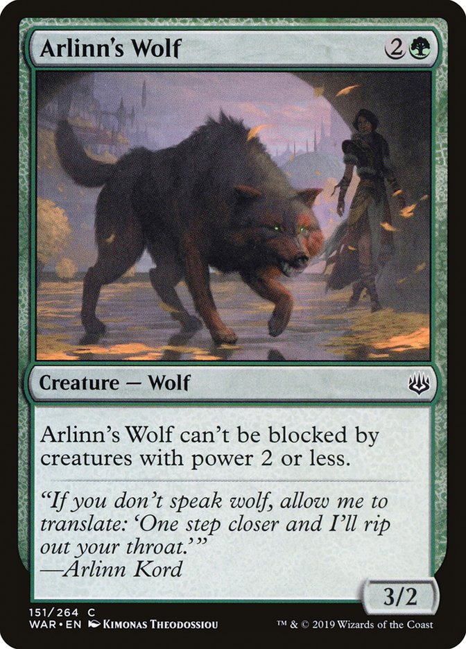 Arlinn's Wolf [War of the Spark] (WAR 151)