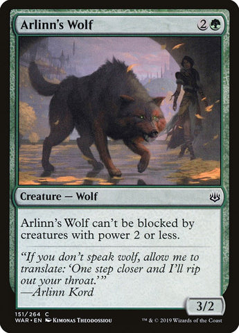 Arlinn's Wolf [War of the Spark] (WAR 151)