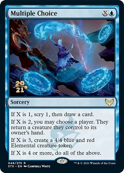 Multiple Choice [Strixhaven: School of Mages Prerelease Promos] (PSTX 48)