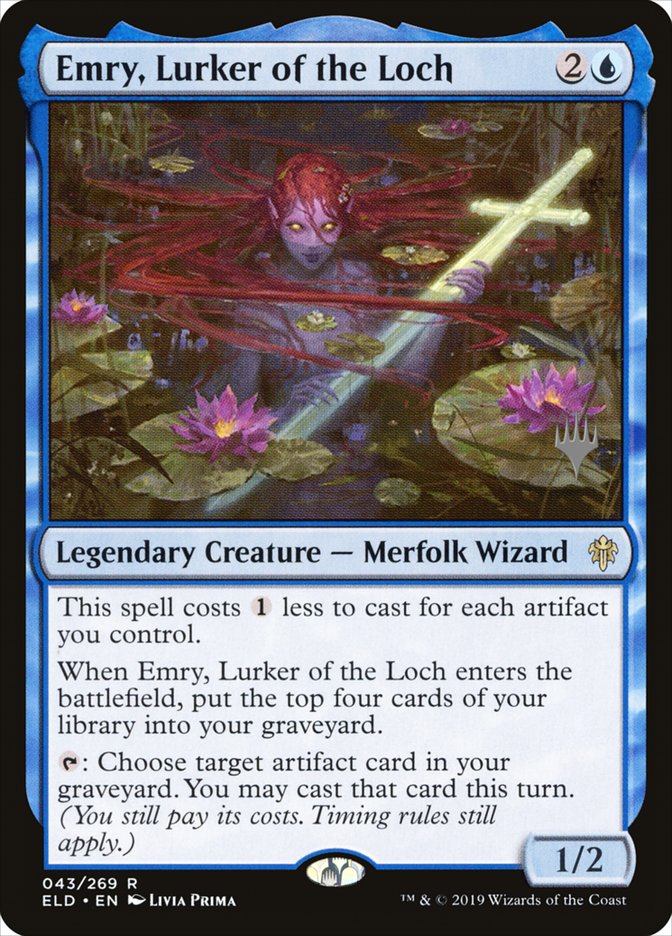 Emry, Lurker of the Loch (Promo Pack) [Throne of Eldraine Promos] (PELD 43P)