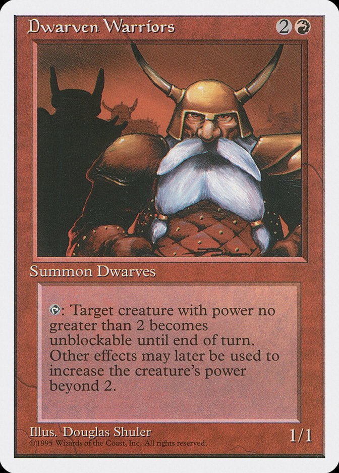 Dwarven Warriors [Fourth Edition] (4ED 187)