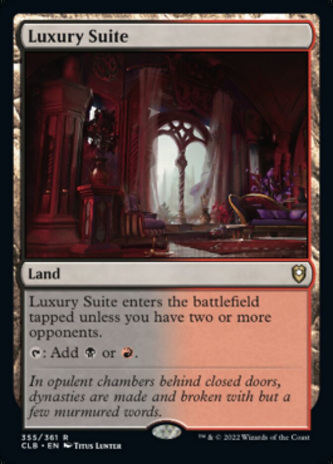 Luxury Suite [Commander Legends: Battle for Baldur's Gate] (CLB 355)