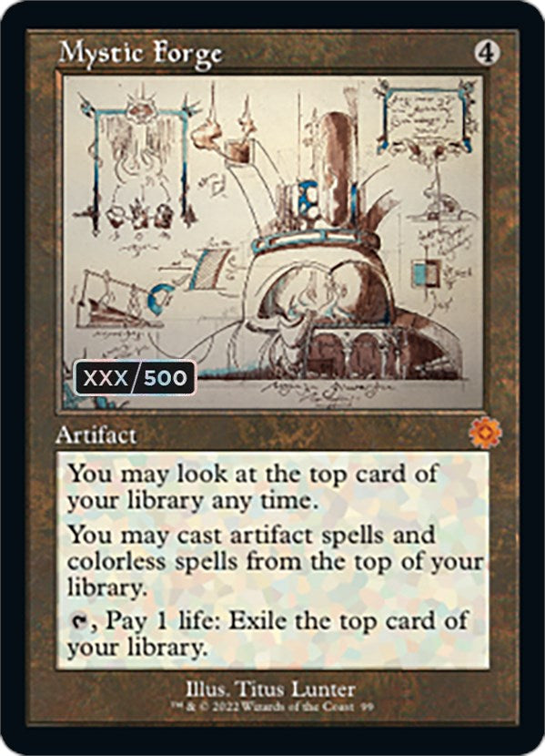 Mystic Forge (Schematic) (Serial Numbered) [The Brothers' War Retro Artifacts]