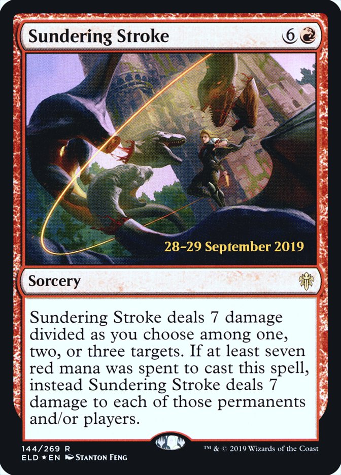 Sundering Stroke  [Throne of Eldraine Prerelease Promos] (PELD 144S)