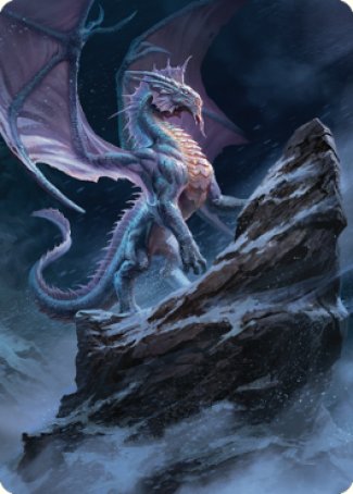 Ancient Silver Dragon Art Card [Commander Legends: Battle for Baldur's Gate Art Series]
