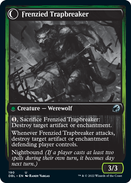 Outland Liberator // Frenzied Trapbreaker [Innistrad: Double Feature] (DBL 190)