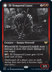 Ill-Tempered Loner // Howlpack Avenger [Innistrad: Double Feature] (DBL 429)