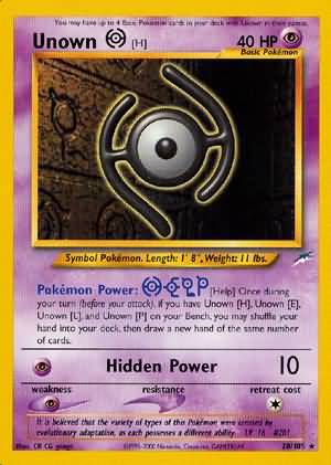 Unown [H] (28/105) [Neo Destiny]
