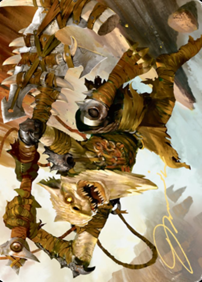 Teeterpeak Ambusher Art Card (Gold-Stamped Signature) [Art Series: Zendikar Rising]