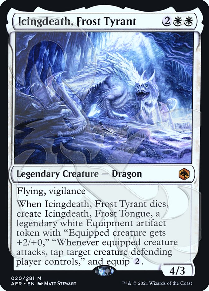 Icingdeath, Frost Tyrant (Ampersand Promo) [Dungeons & Dragons: Adventures in the Forgotten Realms Promos] (PAFR 20A)