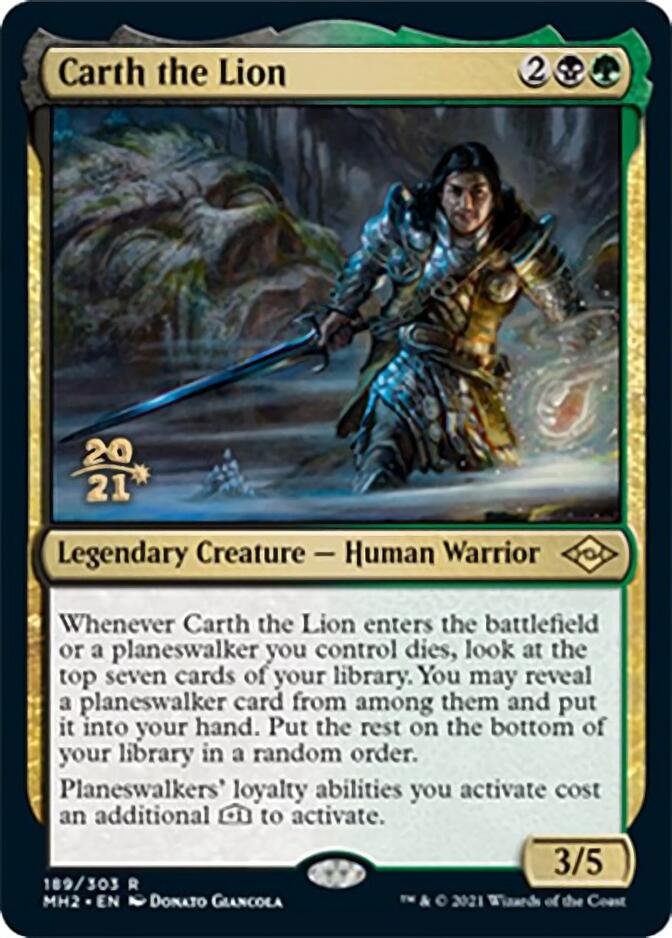 Carth the Lion [Modern Horizons 2 Prerelease Promos] (PMH2 189)