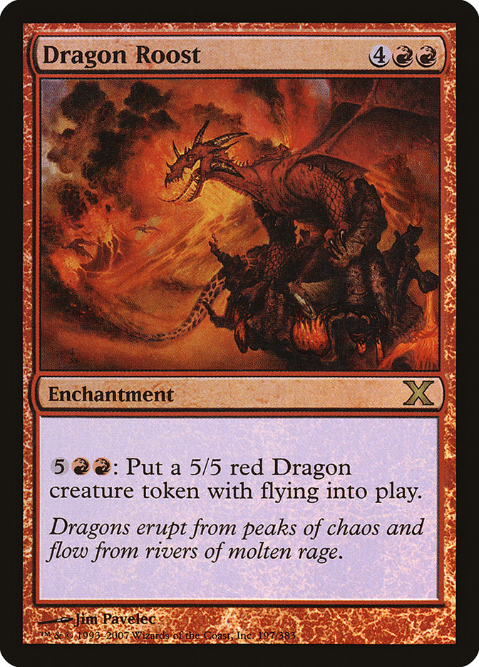 Dragon Roost (Premium Foil) [Tenth Edition] (10E 197)