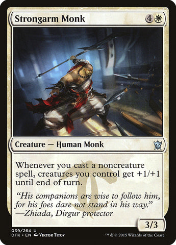 Strongarm Monk [Dragons of Tarkir] (DTK 39)