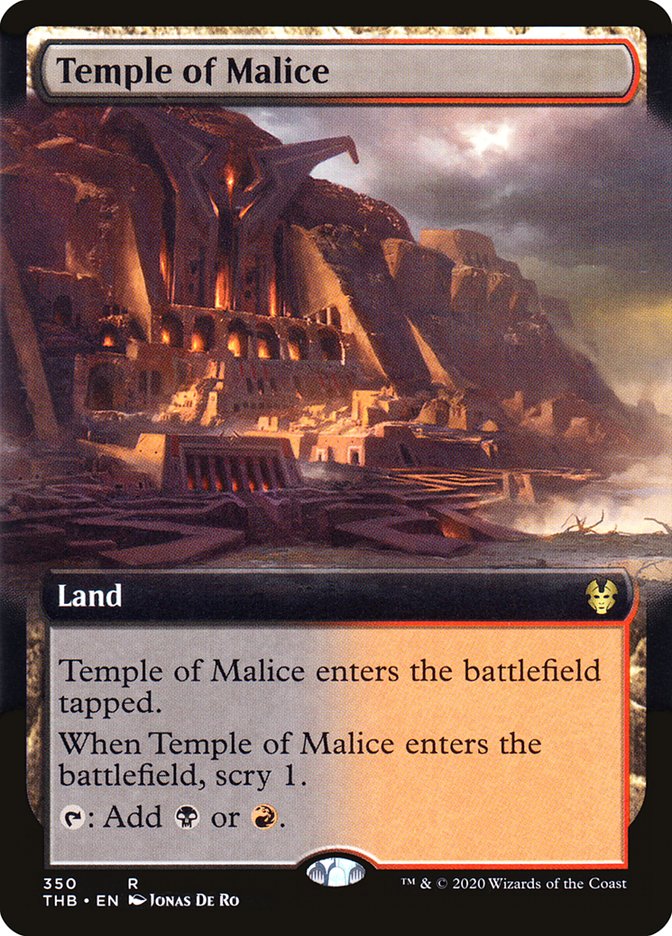 Temple of Malice (Extended Art) [Theros Beyond Death] (THB 350)