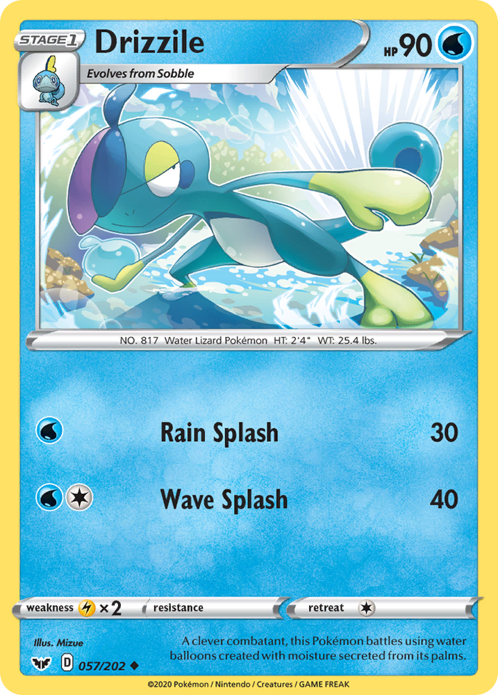 Drizzile (57/202) [Sword & Shield: Base Set]