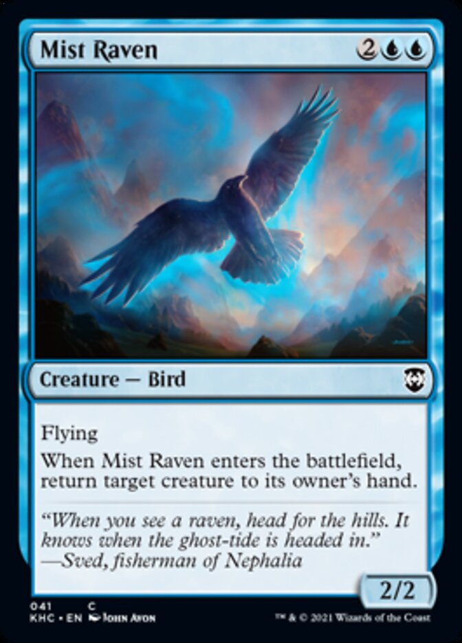 Mist Raven [Kaldheim Commander] (KHC 41)