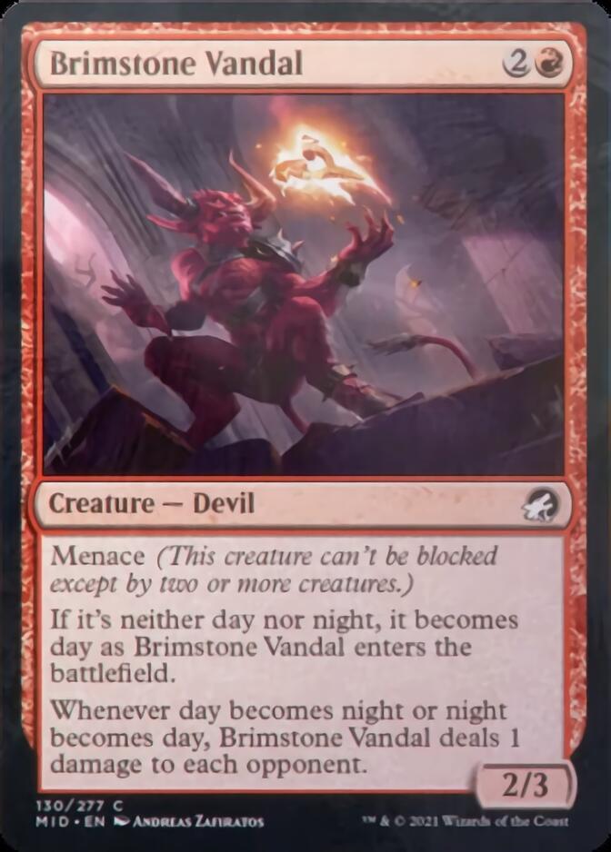 Brimstone Vandal [Innistrad: Midnight Hunt] (MID 130)