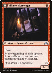 Village Messenger // Moonrise Intruder [Shadows over Innistrad] (SOI 190)