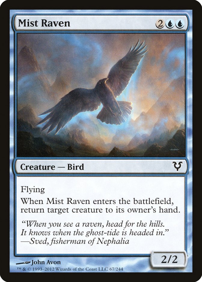 Mist Raven [Avacyn Restored] (AVR 67)