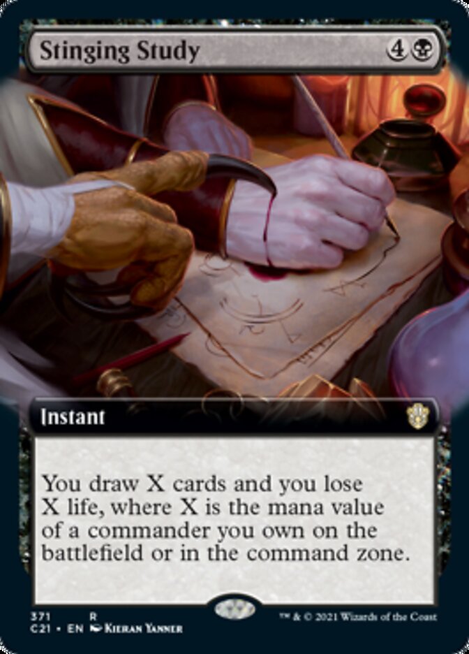 Stinging Study (Extended) [Commander 2021] (C21 371)