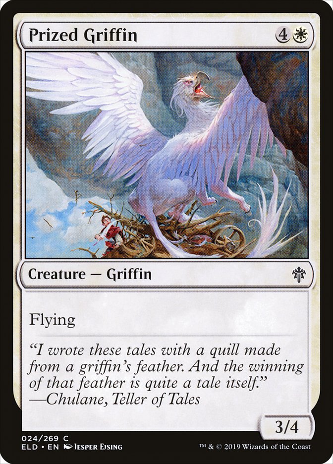Prized Griffin [Throne of Eldraine] (ELD 24)