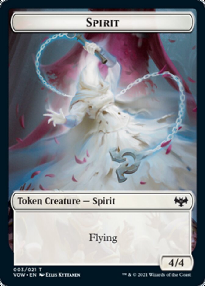 Insect // Spirit (003) Double-sided Token [Innistrad: Crimson Vow Tokens] (TVOW 13)