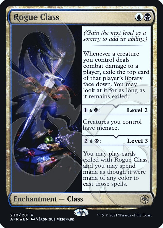 Rogue Class (Ampersand Promo) [Dungeons & Dragons: Adventures in the Forgotten Realms Promos] (PAFR 230A)