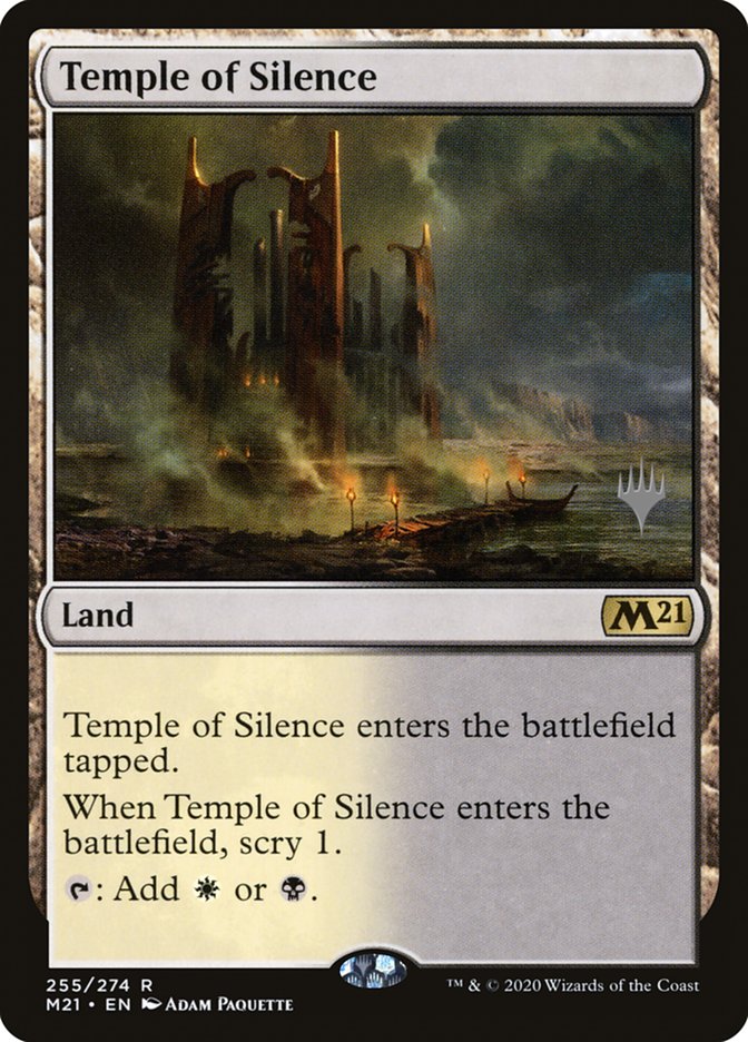 Temple of Silence (Promo Pack) [Core Set 2021 Promos] (PM21 255P)