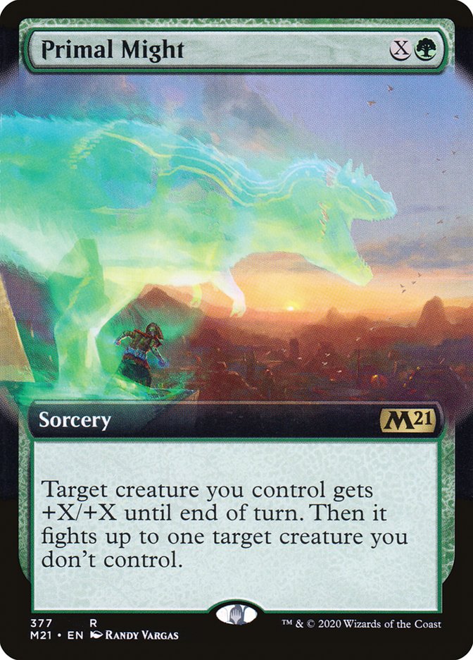 Primal Might (Extended Art) [Core Set 2021] (M21 377)