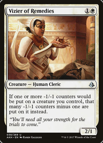 Vizier of Remedies [Amonkhet] (AKH 38)