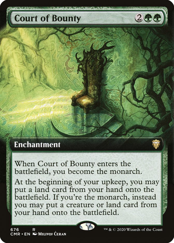 Court of Bounty (Extended Art) [Commander Legends] (CMR 676)