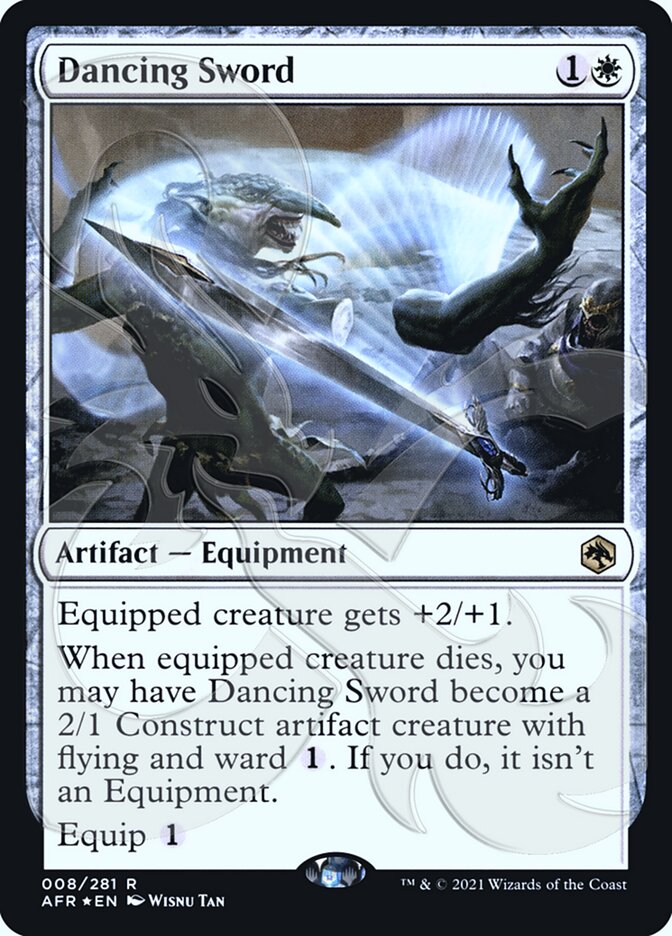 Dancing Sword (Ampersand Promo) [Dungeons & Dragons: Adventures in the Forgotten Realms Promos] (PAFR 8A)